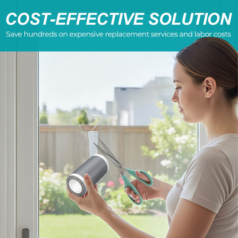 Self-Adhesive DIY Window Screen Repair Tape – Quick Fix for Holes & Tears, Easy No-Tool Repair
