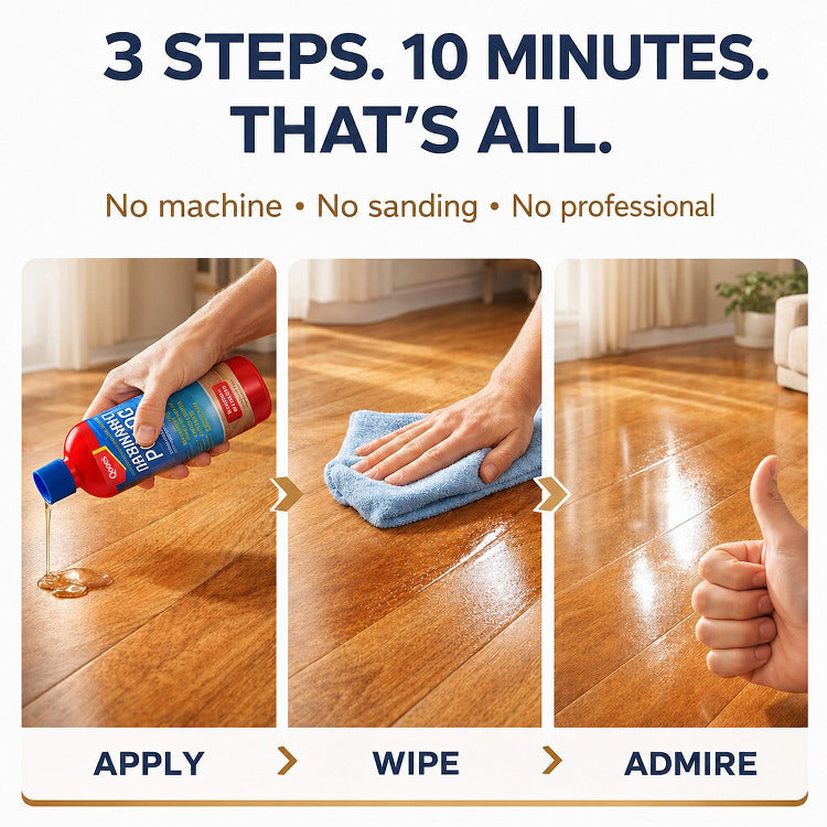 Wood Floor Restorer | Scratch Repair & High-Gloss Polish